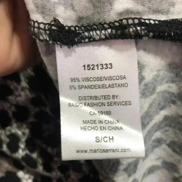 Mario Serrani Boat neck, soft cotton stretch,pullover, leopard print,long sleeve - Picture 9 of 9